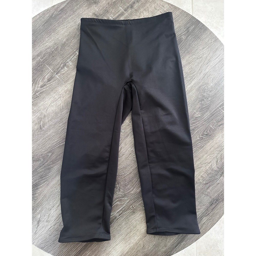 Cupid Women Black Shapewear Capri Leggings Style 5447 Size 2XL High Waist Slim
